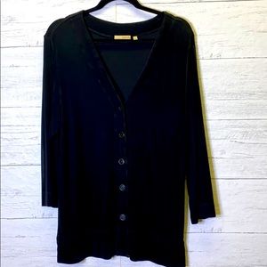 CHOICES BLACK CARDIGAN